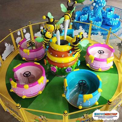 Аттракцион кружки «Медовая карусель» 5 чашек, 10 мест, 10×10×5 м