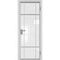 Алюминиевая дверь 8AG вайт остеклённая