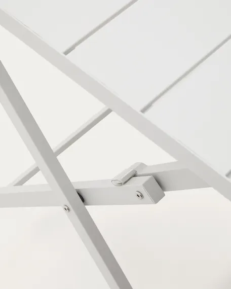 Стол садовый складной Torreta из алюминия с белой отделкой 70 x 70 см