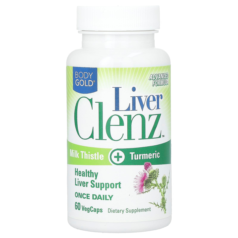 BodyGold, Liver Clenz, 60 растительных капсул
