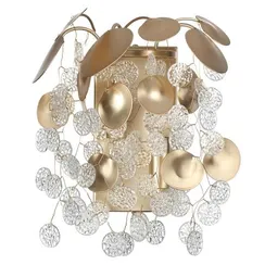 5104/2W CLASSIC ODL26 золотистый/прозрачный металл/стекло Бра E14 2*40W 220В IP20 COINS