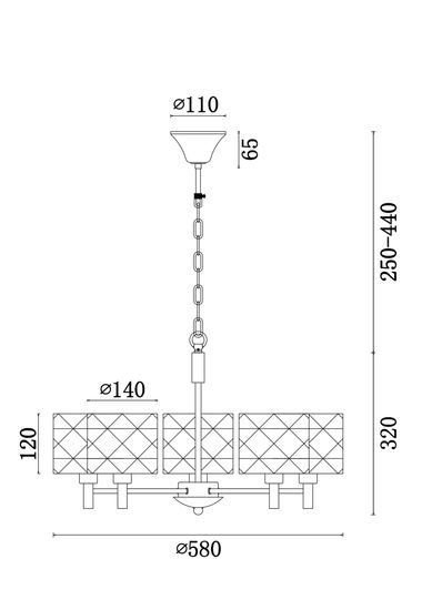 Люстра Freya FR5044PL-05CH
