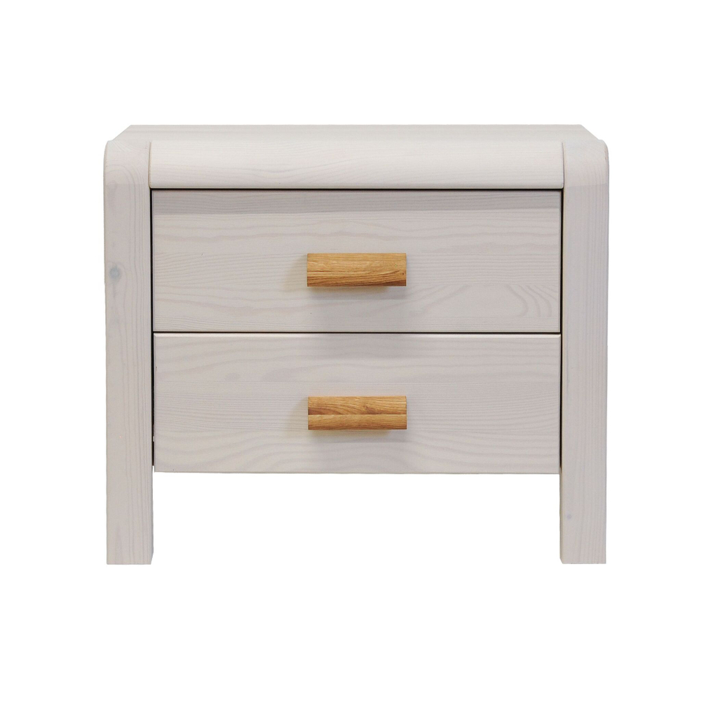 Тумба прикроватная Мадейра 2 ящика из массива сосны