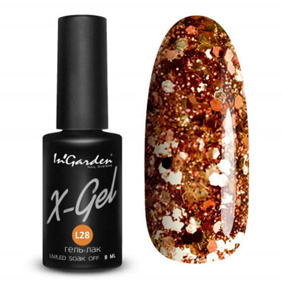 Гель-лак X-Gel лимитированная коллекция N° L28, 8 мл