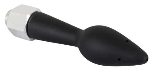 Чёрная анальная насадка для душа Anal Douche Rear Splash