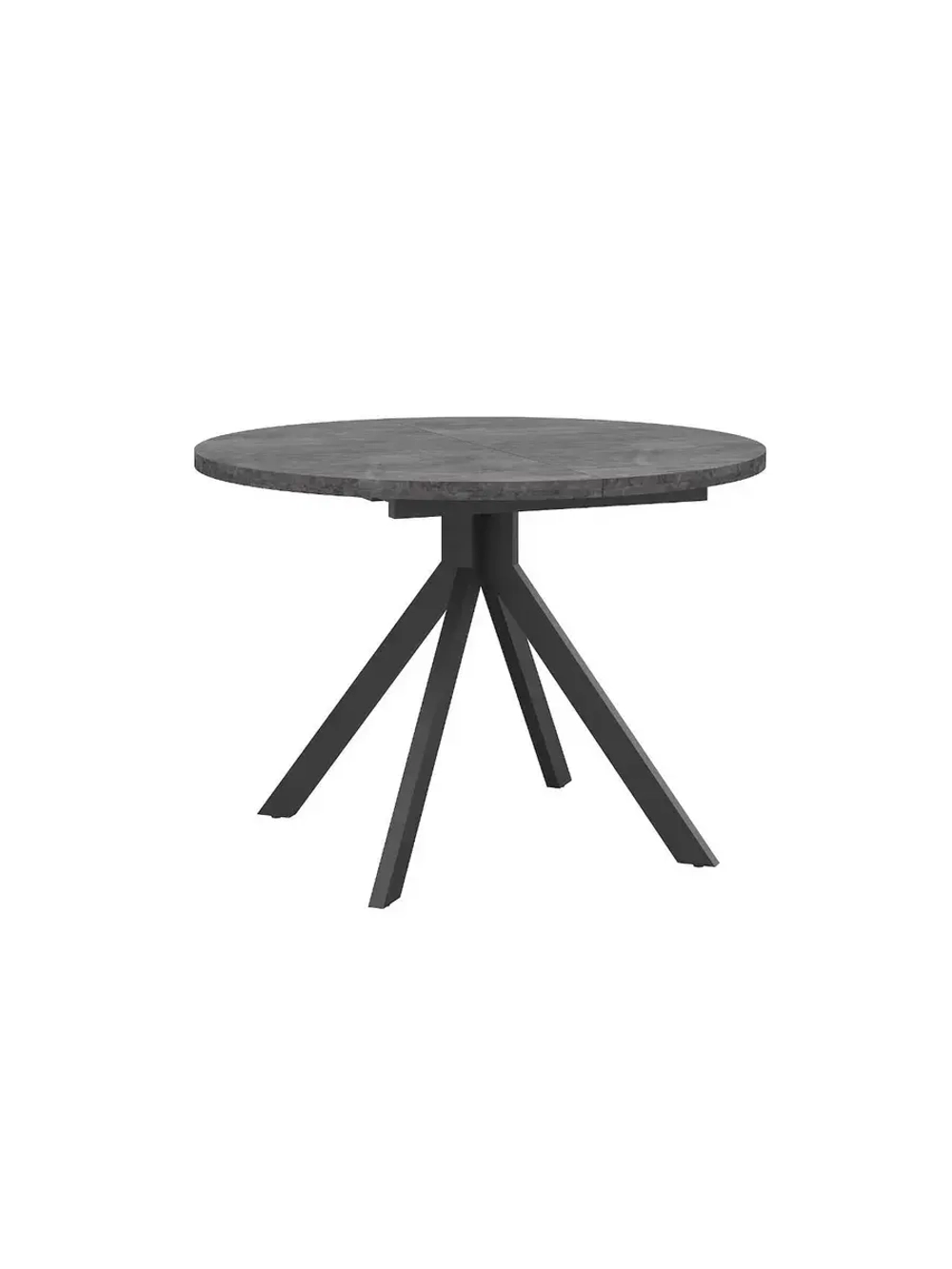 Стол кухонный обеденный круглый раздвижной 110х110х75,5 см