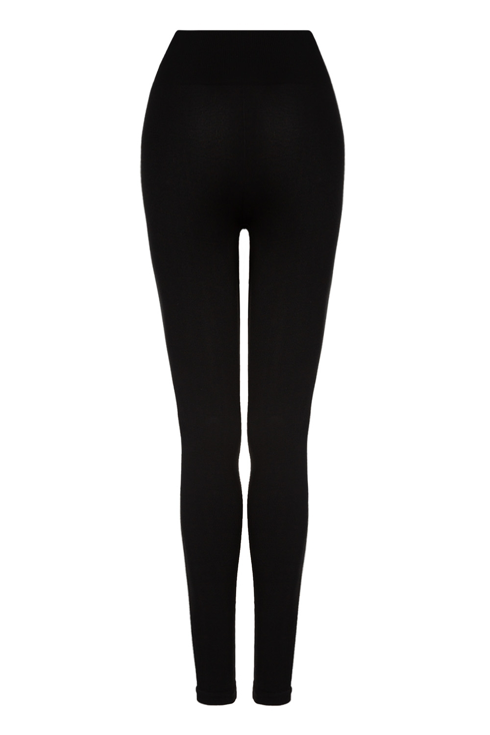 Леггинсы в рубчик №81 Чёрный