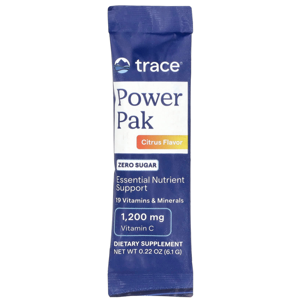 Trace, Power Pak, без сахара, цитрусовые, 30 пакетиков в стиках по 6,1 г (0,22 унции)
