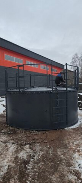 Монтаж силоса 100 тонн