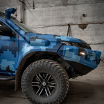 Бампер силовой передний Mitsubishi L200 c 2019-, с защитной дугой , противотуманными фарами и балкой