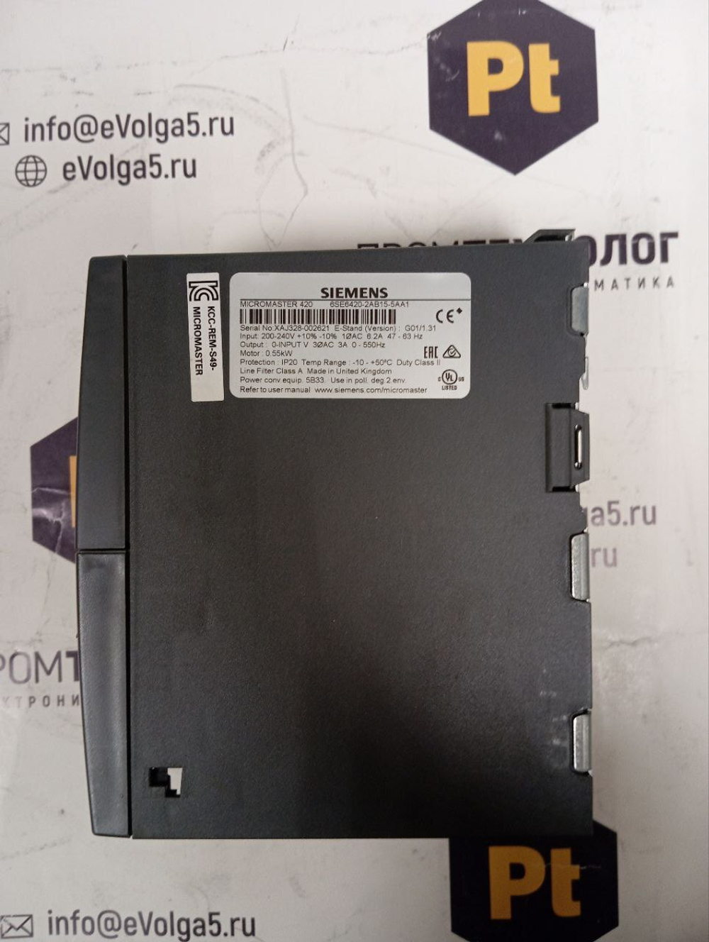 Siemens 6SE6420-2AB15-5AA1 новое