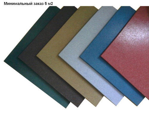 Резиновая плитка 500x500 (16 мм)