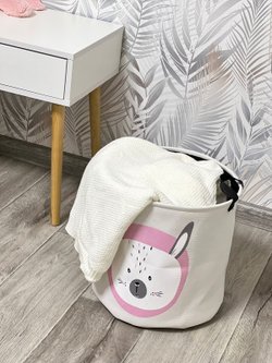 Корзина для белья текстильная (Зайчик)