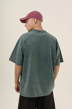 Футболка KUL'TURA "Premium" Garment Dyed Изумруд