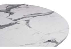 Деревянный стол Регна 100(130)х100х75 черный / белый