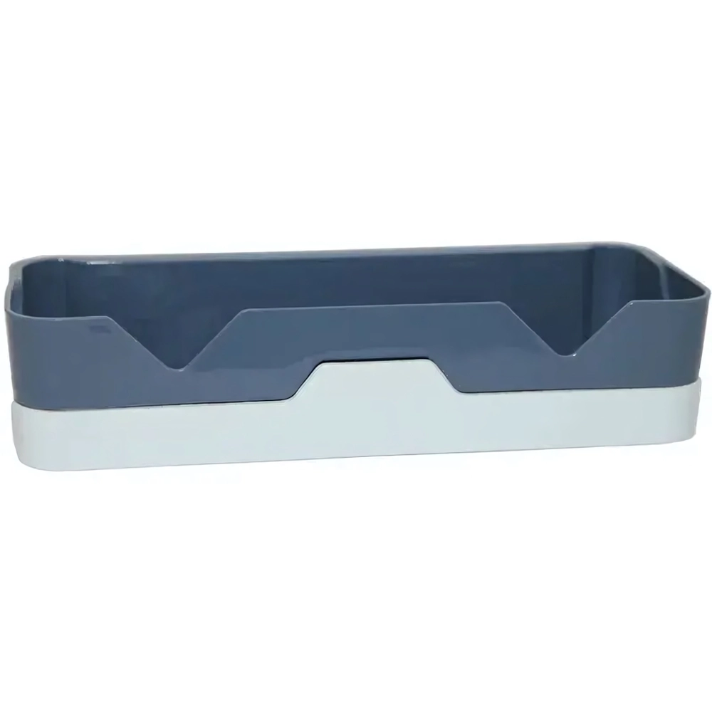 Полка многофункциональная прямая лазур/бел