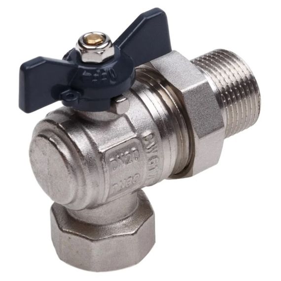 Кран шаровой AQUALINK со сгоном угловой FM 1/2 LU B гайка-штуцер бабочка (100/10) купить в Москве и Московской области по низкой цене с доставкой по России — (2) Кран шаровой AQUALINK со сгоном угловой FM 1/2 LU B гайка-штуцер бабочка (100/10) — (2)