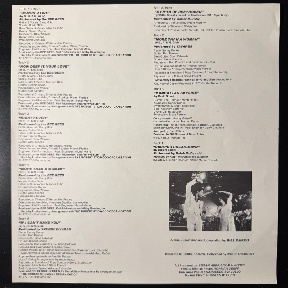 Saturday Night Fever 2LP (Англия 1977г.)