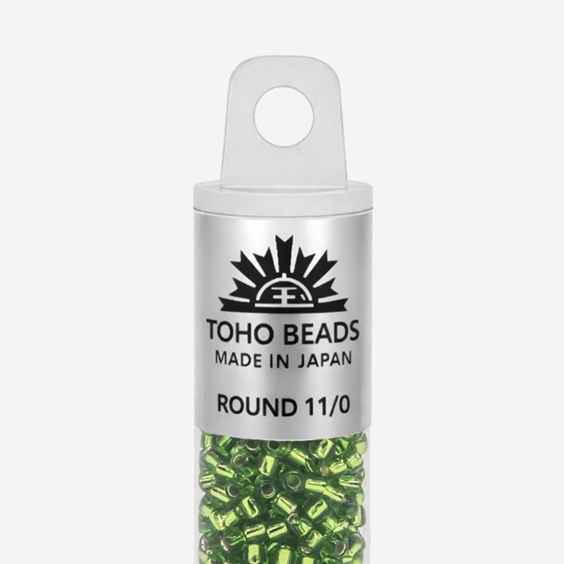 Японский бисер TOHO Round 11/0 (№27), с внутренним серебрением, прозрачный