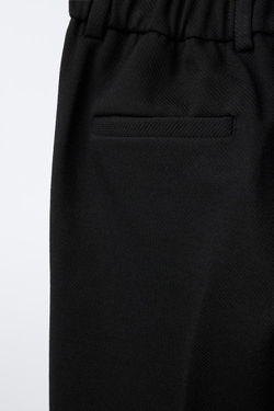 ZARA БРЮКИ КОМФОРТНОЙ ПОСАДКИ, ЧЕРНЫЙ