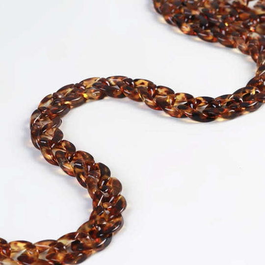 Цепь для сумки 120 см. пластик (Янтарь)