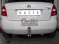 Фаркоп оцинкованный Galia S081A для Skoda Fabia хетчбек 2000-2007, 2007-2014(паспорт и сертификат в комплекте)(без электрики)