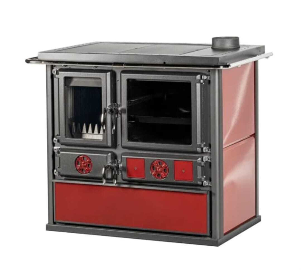 Дровяная печь отопительно-варочная со встроенной духовкой Hosseven 4035