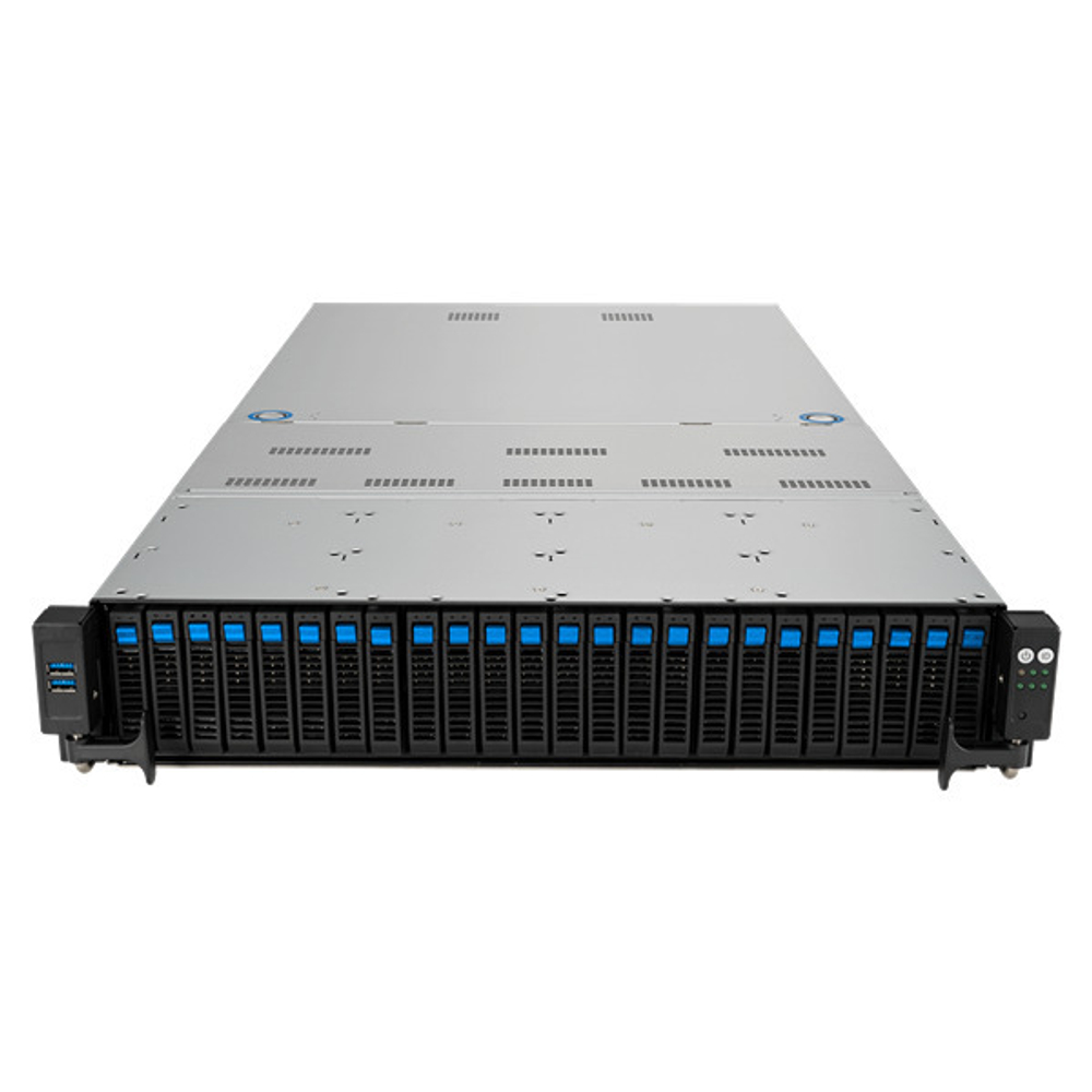Серверная платформа 2U ASUS RS720A-E12-RS24U/10G/2.6kW/24NVMe/GPU