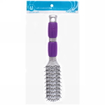 Расческа массажная «Lavanda», вентиляционная, цвет ручки фиолетовый, 23,5 см