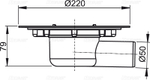 Сливной трап ?50, подводка – боковая AlcaPlast APV1000