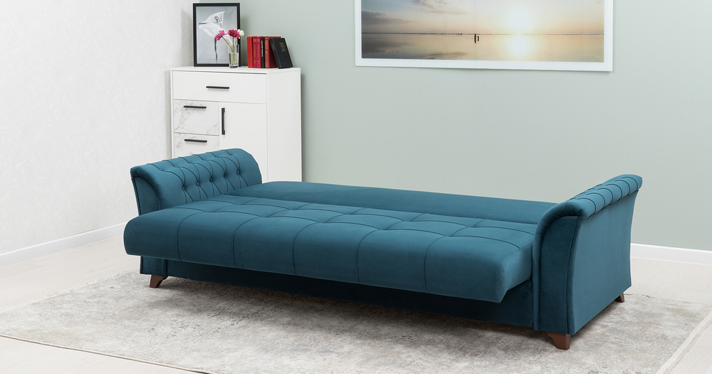 Диван-книжка с нулевой стеной «Гармония»