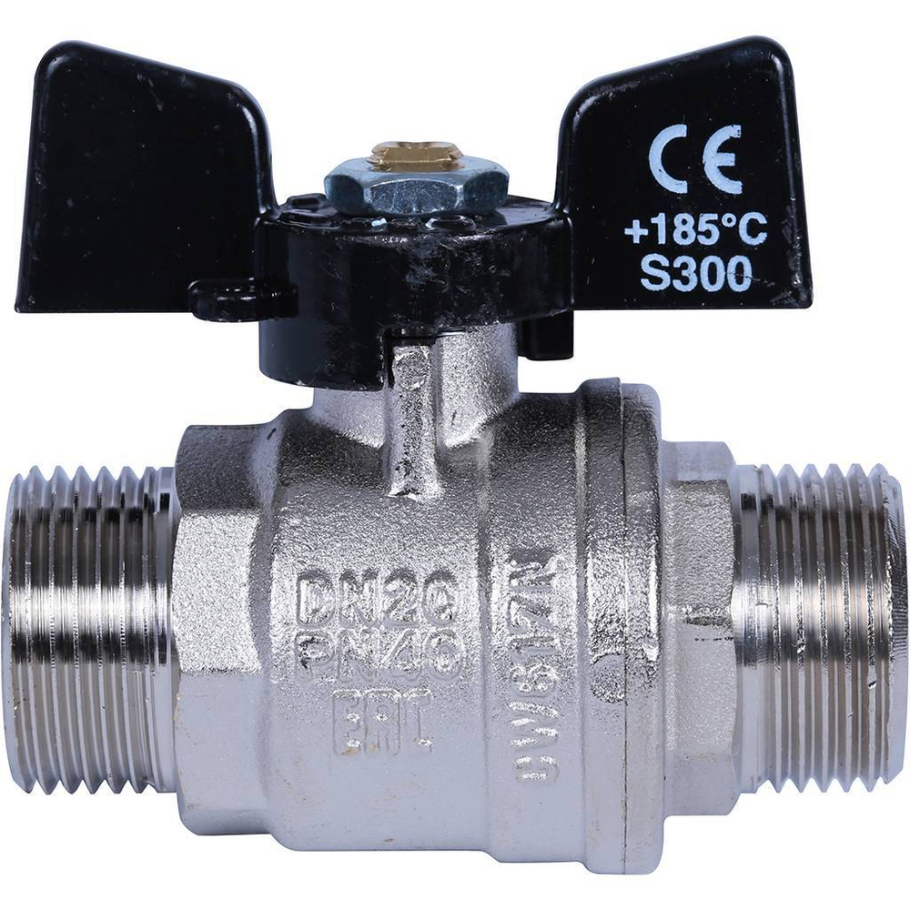 Кран шаровой Bugatti Oregon 3/4" наружная-наружная (бабочка)