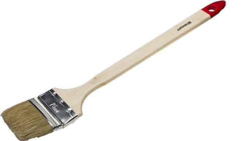 Кисть радиаторная STAYER ″EURO″, светлая натуральная щетина, деревянная ручка, 75мм