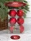 Набор пластиковых шаров Парис 80 мм., красный, 6 шт., Christmas DeLuxe (87568)