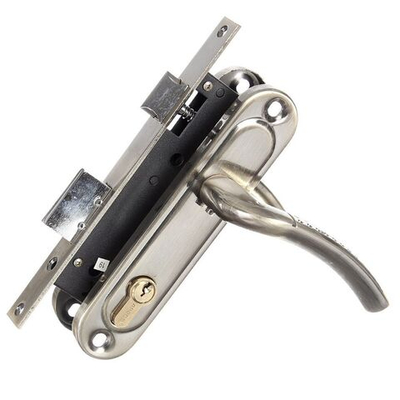 Замок врезной Apecs, 1223/60-AB, ручка в комплекте, цилиндровый, бронзовый