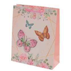 GAEM Пакет подарочный (бумага 210г/м2, блок микс 12шт), L26 W10 H32 см, 4в.