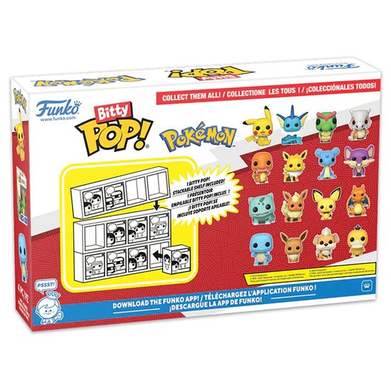Фигурка Funko Bitty POP! Pokemon Pikachu+Vaporeon+Caterpie+Cubone 4PK 81132 (00055302/260525/0081001/7, Китай)