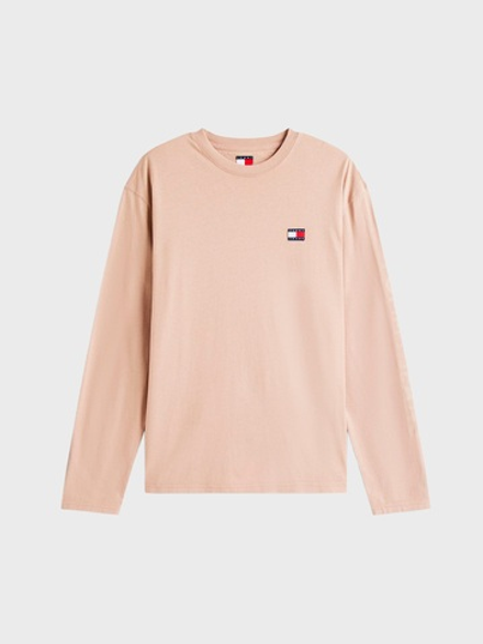 Лонгслив Tommy Jeans Badge Coastal Taupe