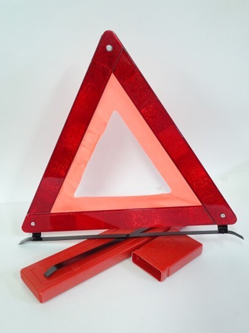 Знак аварийный /металл/ в футляре (стандарт) (Сим-пласт)