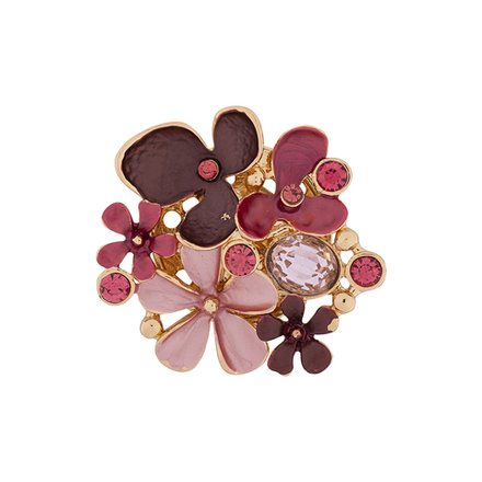 Брошь Shadore Клумба XZ1159.7 R/G