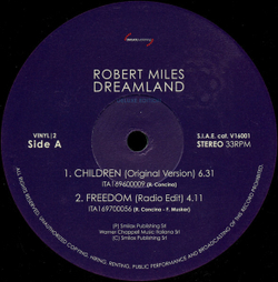 LP: Robert Miles — «Dreamland» (1996/2016) 2LP+CD, Deluxe Limited Edition, черный винил