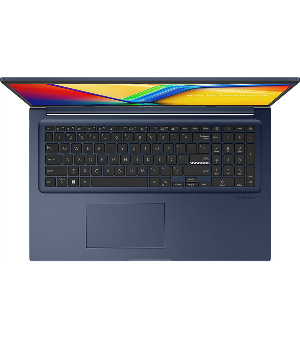 Ноутбук ASUS Vivobook 17 X1704ZA-AU333 Core i3-1215U /DDR4 8GB/512Gb M.2 SSD /17.3" FHD IPS (1920 x 1080)/No OS/Quiet Blue/2,1Kg/RU_EN_Keyboard