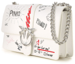 CLASSIC LOVE BAG GRAFFITI SHOULDER - white