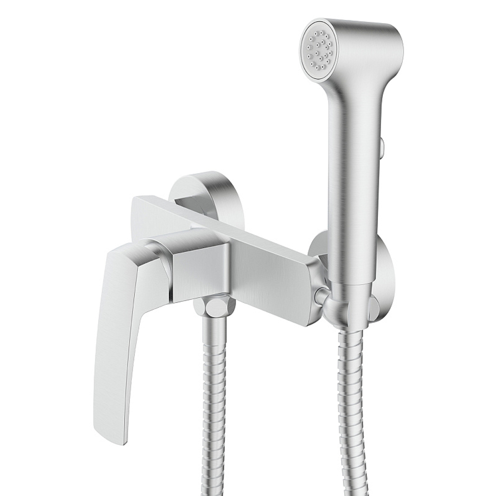 Гигиенический душ Azario Conda со смесителем, керамический картридж, шланг 150 см, сатин (AZ-K2511BN)