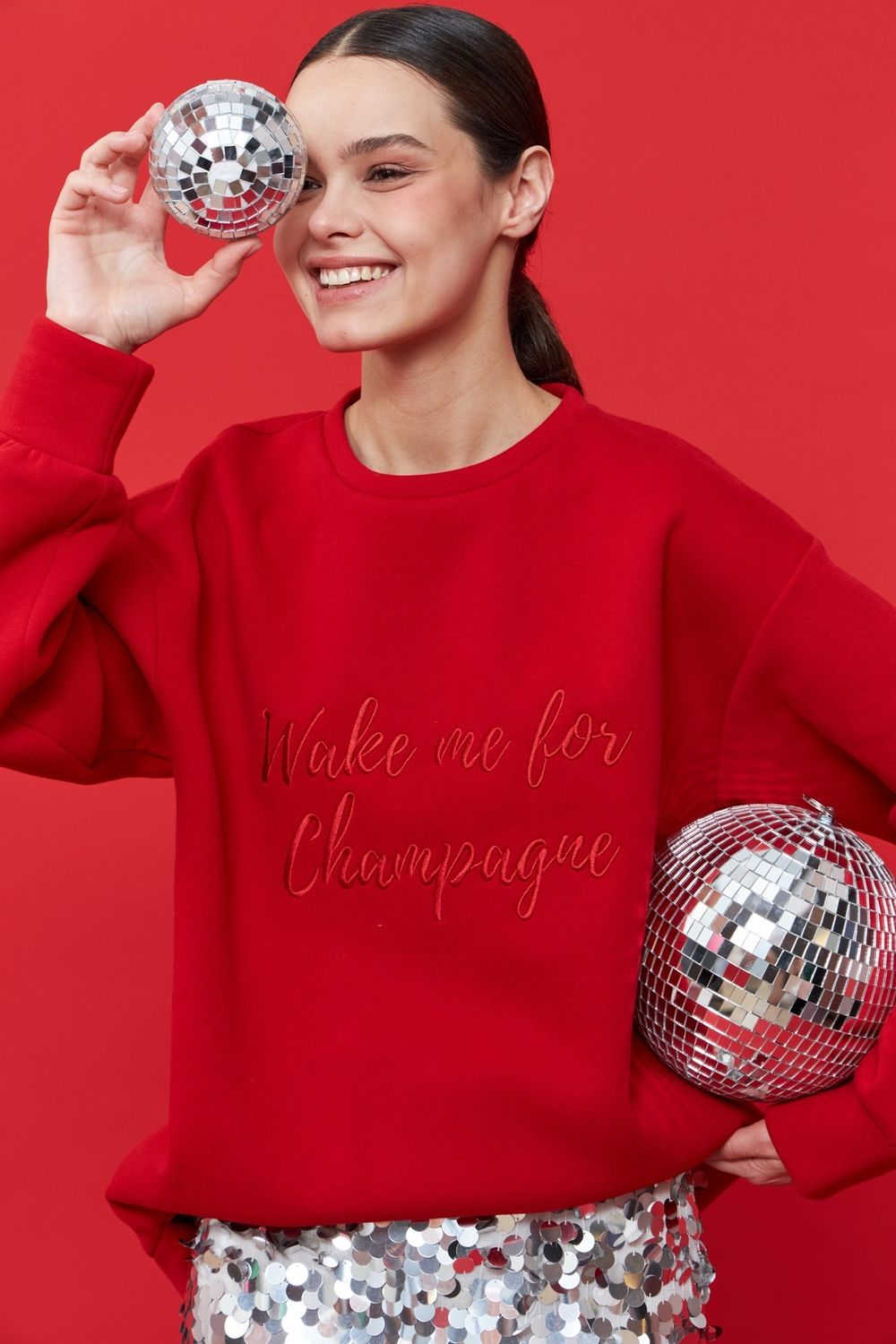 СВИТШОТ CHAMPAGNE RED