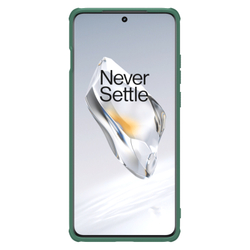 Чехол зеленого цвета (Deep Green) от Nillkin c поддержкой беспроводной зарядки MagSafe для OnePlus 12, серия Super Frosted Shield Pro Magnetic