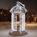 Уличный светодиодный фонарь - холодный свет