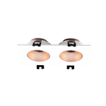 DK3072-WBR Встраиваемый светильник, IP 20, 10 Вт, GU5.3, LED, белый/бронзовый, пластик