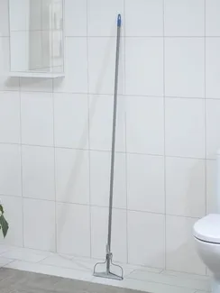 Тряпкодержатель, металлический черенок 150 см, 19×2×150 см, цвет МИКС