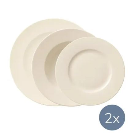 Villeroy & Boch Набор тарелок For Me на 2 персоны 10-4153-2620 + 10-4153-2700 + 10-4153-2640